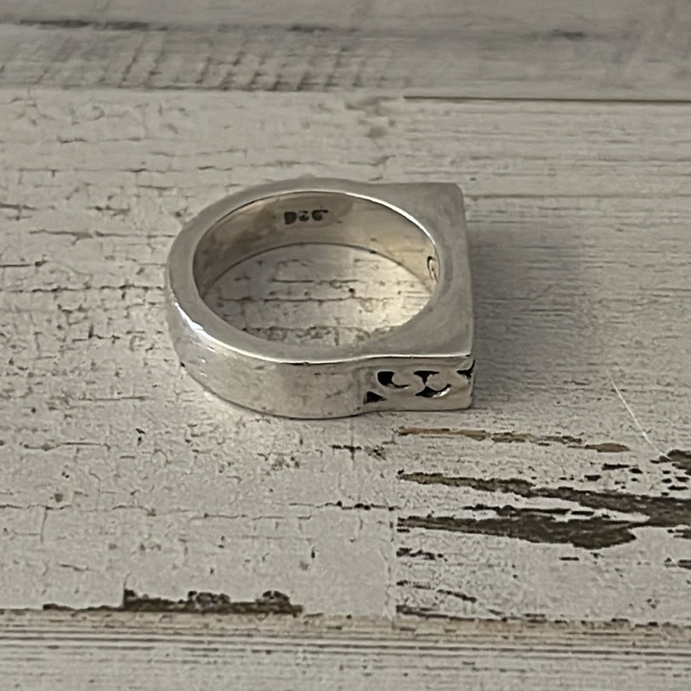 Lois Hill Silver Scroll Stacking Ring. - image 5